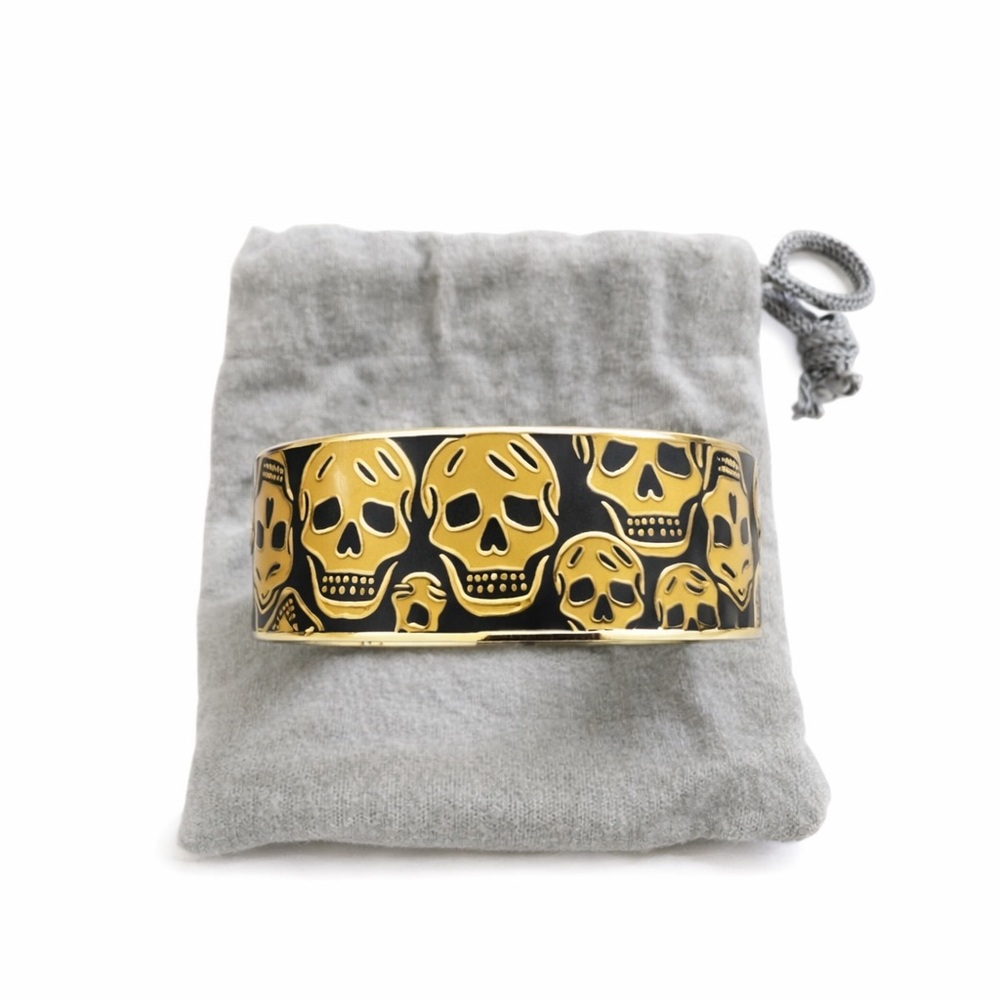 Alexander McQueen Vintage Gold Skull Bracelet